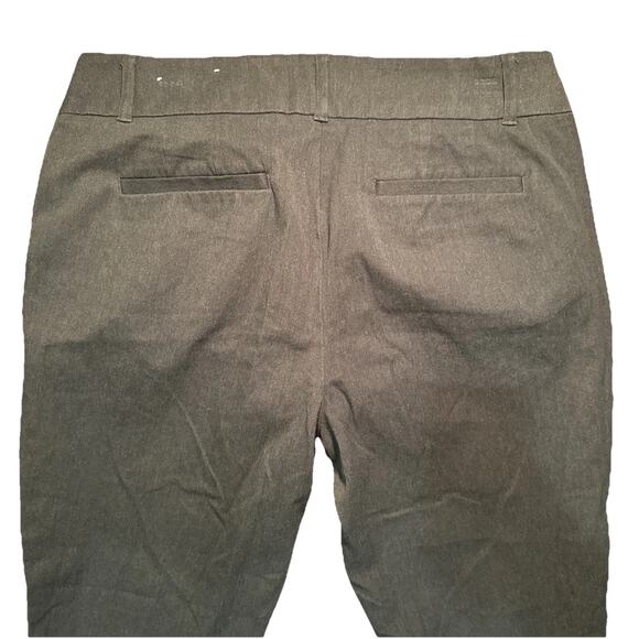 LOFT Curvy Skinny Ankle Fitted With Stretch Charcoal Gray Women’s Pants Size 14 - Picture 7 of 8